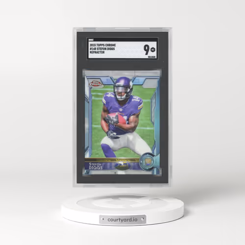 2015 Topps Chrome #148 Stefon Diggs - Refractor (SGC 9 MINT)