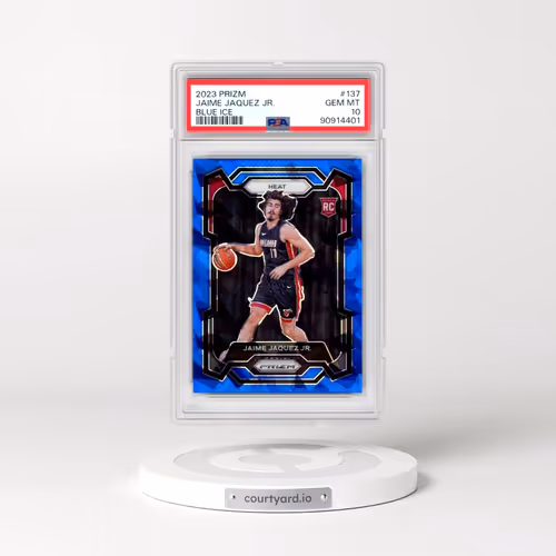 2023 Panini Prizm #137 Jaime Jaquez Jr. - Blue Ice (PSA 10 GEM MINT)