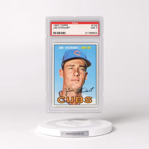1967 Topps #124 Jim Stewart (PSA 7 NM)