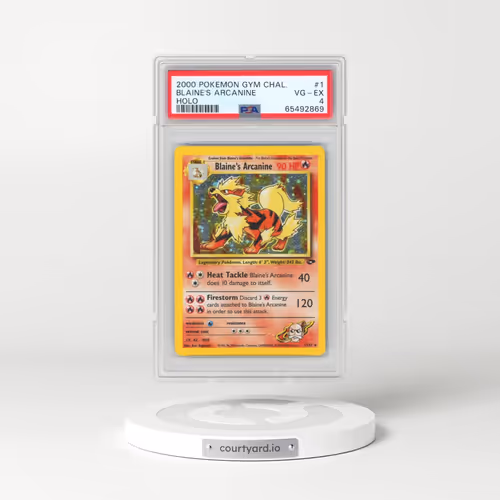 2000 Pokémon Gym Challenge #1 Blaine's Arcanine - Holo (PSA 4 VG-EX)