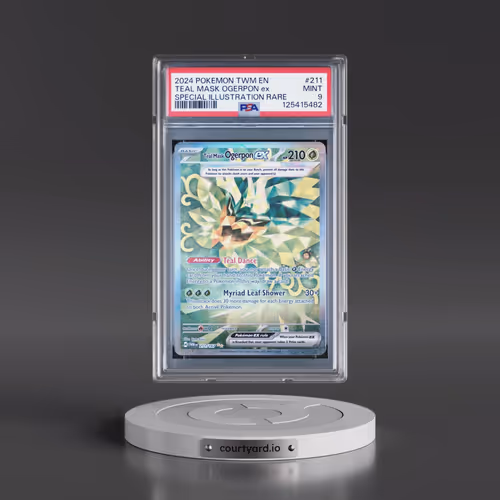 2024 Pokémon Twm EN-Twilight Masquerade #211 Teal Mask Ogerpon EX - Holo Special Illustration Rare (