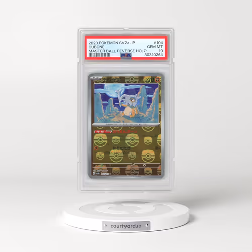 2023 Pokémon Sv2a-Pokemon 151 #104 Cubone - Reverse Holo Master Ball (PSA 10 GEM MINT)
