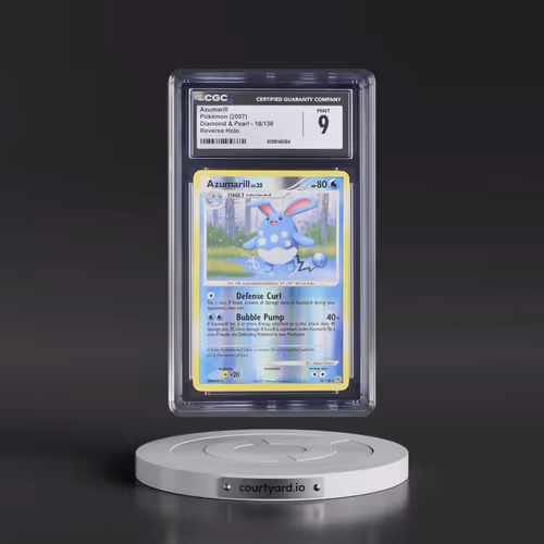2007 Diamond & Pearl #18/130 Azumarill - Reverse Holo (CGC 9 MINT)