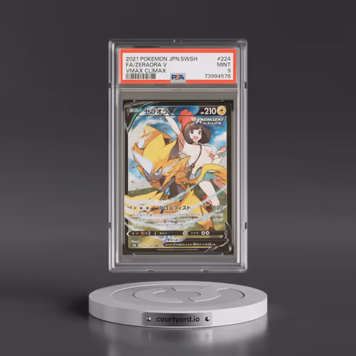 2021 Pokémon Sword & Shield Vmax Climax #224 Zeraora V - Holo Full Art (PSA 9 MINT)