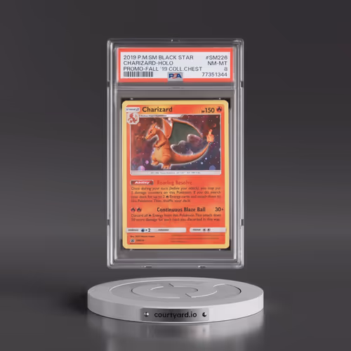 2019 Pokémon SM Black Star Promo #SM226 Charizard - Holo Fall 2019 Collector Chest (PSA 8 NM-MT)