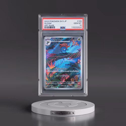 2023 Pokémon SV3-Ruler of the Black Flame #109 Gloom - Art Rare (PSA 10 GEM MINT)