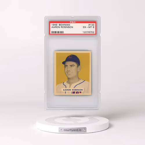 1949 Bowman #133 Aaron Robinson (PSA 6 EX-MT)