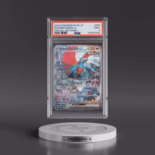 2023 Pokémon Sv4k-Ancient Roar #090 Roaring Moon EX - Holo Special Art Rare (PSA 9 MINT)
