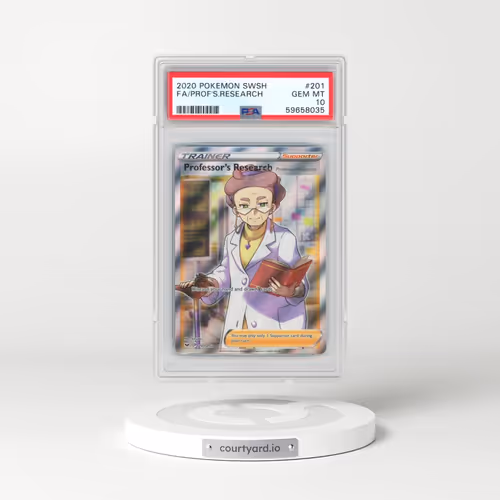 2020 Pokémon Sword & Shield #201 Professor's Research - Full Art (PSA 10 GEM MINT)