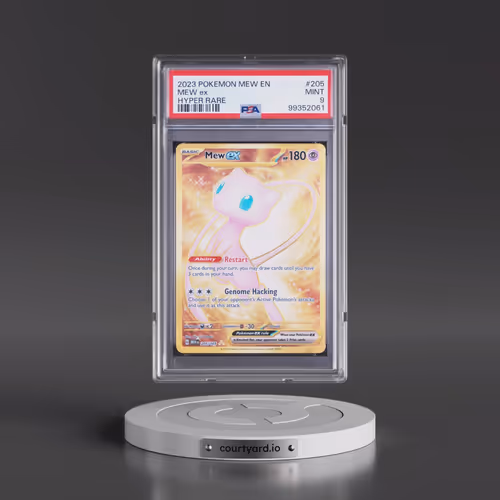 2023 Pokémon Mew EN-151 #205 Mew EX - Holo Hyper Rare (PSA 9 MINT)