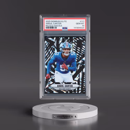 2025 Panini Donruss Elite #111 Abdul Carter - Razzle Dazzle (PSA 10 GEM MINT)