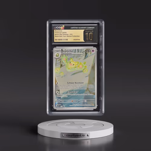 2025 Pokémon Svp EN-SV Black Star Promo #212 Reuniclus - Black Bolt Tech Sticker Collection (CGC 10