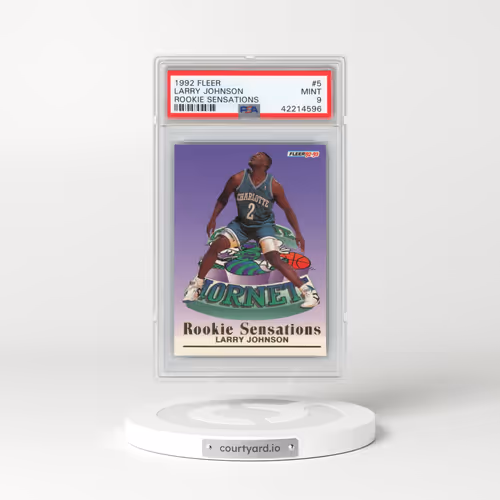 1992 Fleer Rookie Sensations #5 Larry Johnson (PSA 9 MINT)