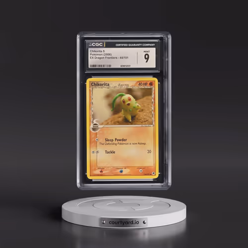 2006 EX Dragon Frontiers #44/101 Chikorita δ (CGC 9 MINT)