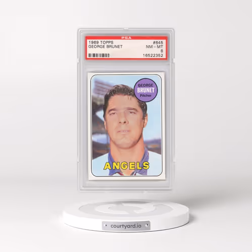 1969 Topps #645 George Brunet (PSA 8 NM-MT)