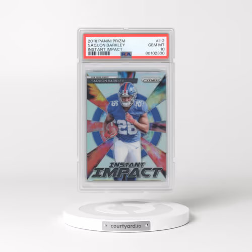2018 Panini Prizm Instant Impact #II-2 Saquon Barkley (PSA 10 GEM MINT)
