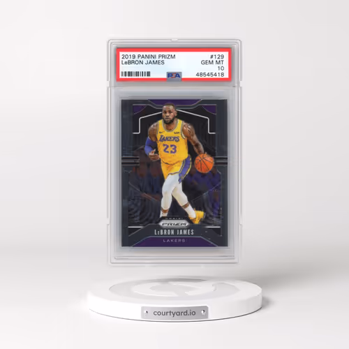 2019 Panini Prizm #129 LeBron James (PSA 10 GEM MINT)
