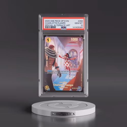2025 One Piece OP10-Royal Blood #056 Charlotte Flampe - Special Alternate Art (PSA 10 GEM MINT)