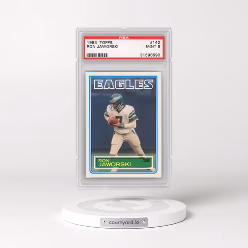1983 Topps #142 Ron Jaworski (PSA 9 MINT)