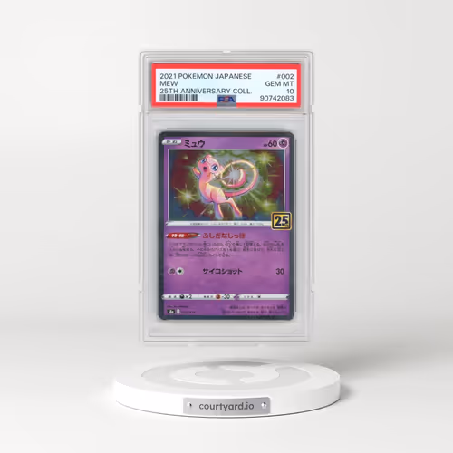 2021 Pokémon 25th Anniversary Collection #002 Mew (PSA 10 GEM MINT)