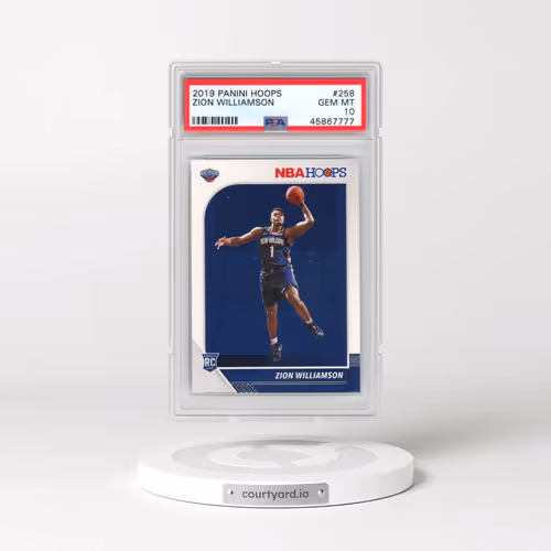 2019 Panini Hoops #258 Zion Williamson (PSA 10 GEM MINT)