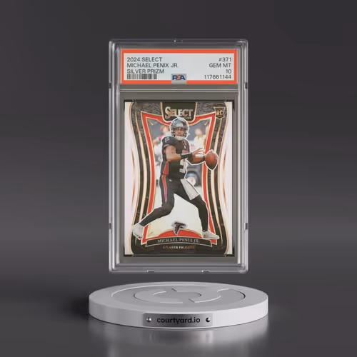 2024 Panini Select #371 Michael Penix Jr. - Silver Prizm (PSA 10 GEM MINT)