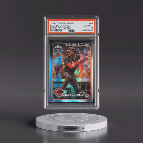 2024 Topps Chrome #44 Elly de La Cruz - Prism Refractor (PSA 10 GEM MINT)