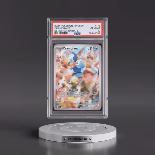 2024 Pokémon Twm EN-Twilight Masquerade #176 Cramorant - Illustration Rare (PSA 10 GEM MINT)