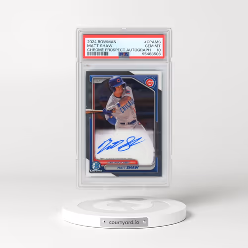 2024 Bowman Chrome Prospect Autographs #CPAMS Matt Shaw (PSA 10 GEM MINT)