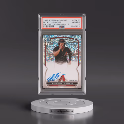 2023 Bowman Chrome Prospect Autographs #CPADD Deyvison de los Santos - Speckle Refractor (PSA 10 GEM