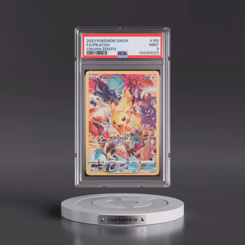 2023 Pokémon Sword and Shield Crown Zenith #160 Pikachu - Full Art (PSA 9 MINT)