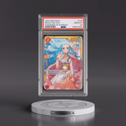2023 One Piece OP04-Kingdoms of Intrigue #118 Nefeltari Vivi (PSA 10 GEM MINT)