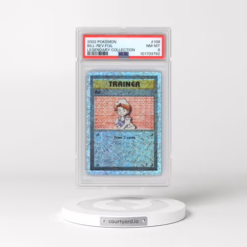 2002 Pokémon Legendary Collection #108 Bill - Reverse Foil (PSA 8 NM-MT)