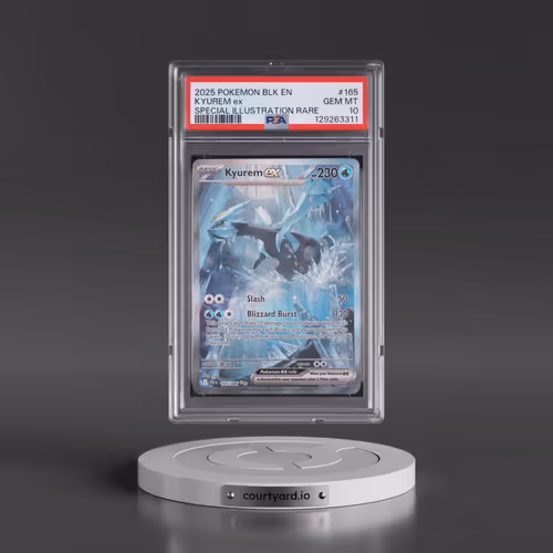 2025 Pokémon Blk EN-Black Bolt #165 Kyurem EX - Holo Special Illustration Rare (PSA 10 GEM MINT)