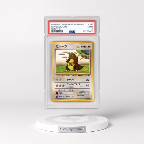1998 Pokémon Vending #115 Kangaskhan - Series III (PSA 9 MINT)