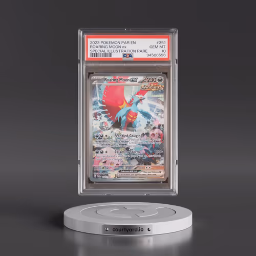 2023 Pokémon Par EN-Paradox Rift #251 Roaring Moon EX - Holo Special Illustration Rare (PSA 10 GEM M