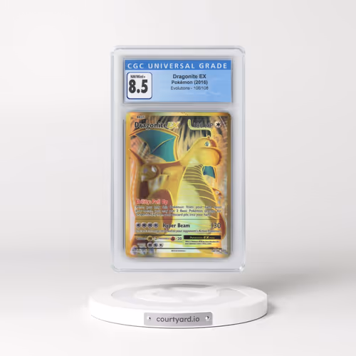 2016 Evolutions #106/108 Dragonite EX - Ultra Rare Holo (CGC 8.5 NM-MT+)