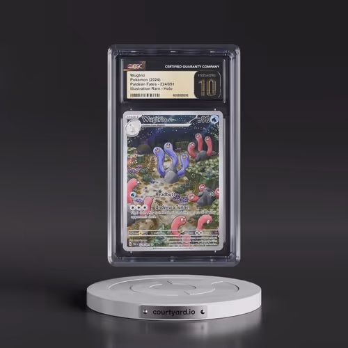2024 Pokémon Paf EN-Paldean Fates #224 Wugtrio - Illustration Rare (CGC 10 PRISTINE)