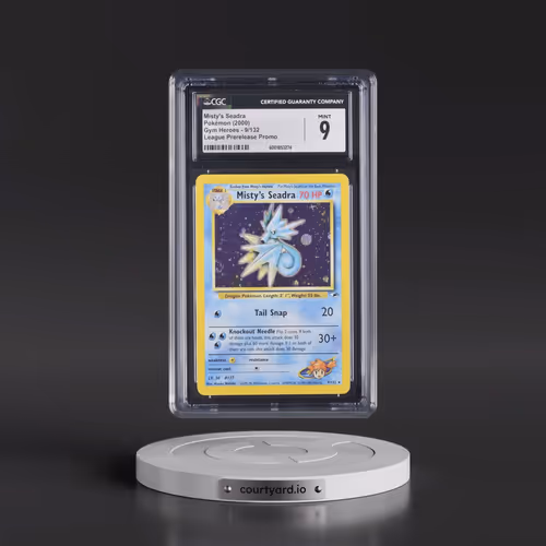 2000 Gym Heroes #9/132 Misty's Seadra - League Prerelease Promo (Holo) (CGC 9 MINT)