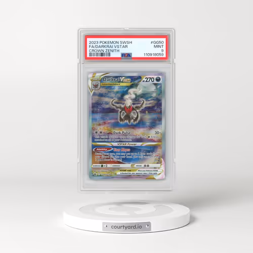 2023 Pokémon Sword and Shield Crown Zenith #GG50 Darkrai Vstar - Full Art (PSA 9 MINT)