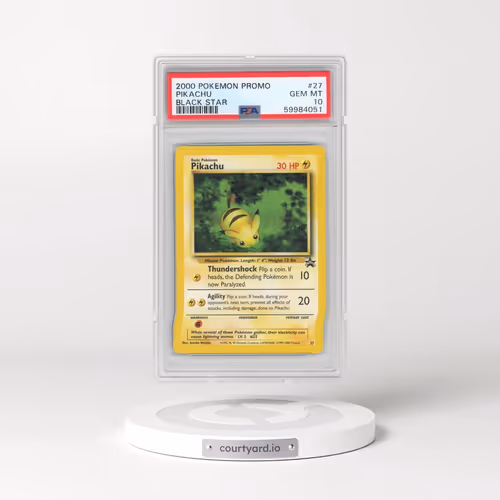 2000 Pokémon Promo Black Star #27 Pikachu (PSA 10 GEM MINT)