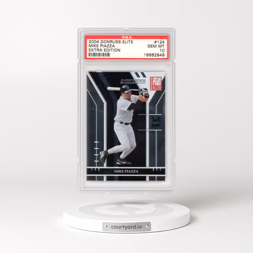 2004 Donruss Elite Extra Edition #124 Mike Piazza (PSA 10 GEM MINT)
