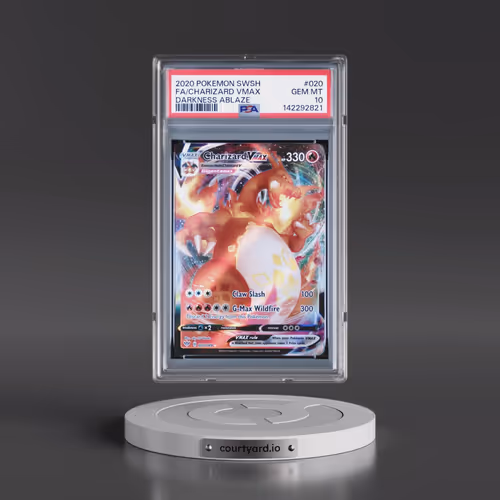 2020 Pokémon Sword & Shield Darkness Ablaze #020 Charizard Vmax - Full Art (PSA 10 GEM MINT)