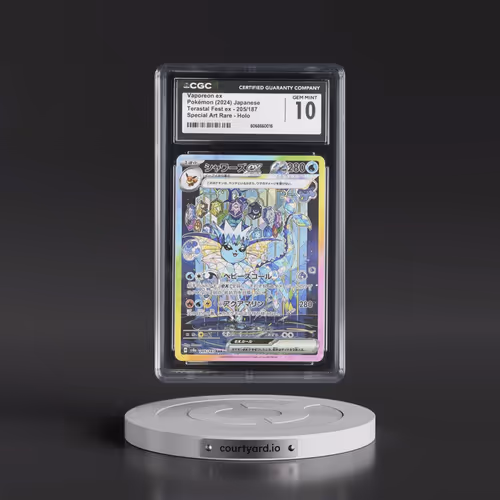 2024 Pokémon Sv8a-Terastal Fest EX #205 Vaporeon EX - Holo Special Art Rare (CGC 10 GEM MINT)
