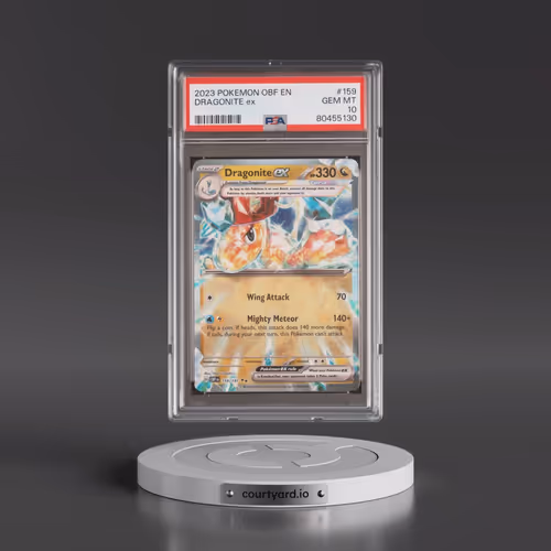 2023 Pokémon Obf EN-Obsidian Flames #159 Dragonite EX - Holo (PSA 10 GEM MINT)