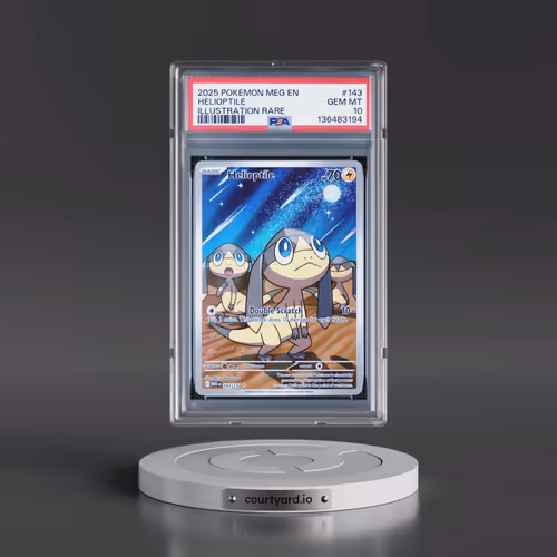 2025 Pokémon Meg EN-Mega Evolution #143 Helioptile - Illustration Rare (PSA 10 GEM MINT)
