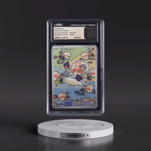 2024 Pokémon Ssp EN-Surging Sparks #207 Clobbopus - Illustration Rare (CGC 10 PRISTINE)