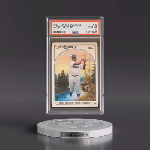 2023 Topps X Bob Ross the Joy of Baseball #45 Jackie Robinson (PSA 10 GEM MINT)