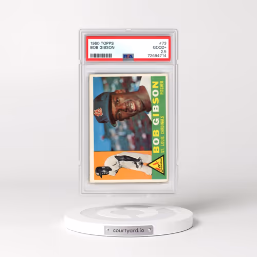 1960 Topps #73 Bob Gibson (PSA 2.5 GOOD+)