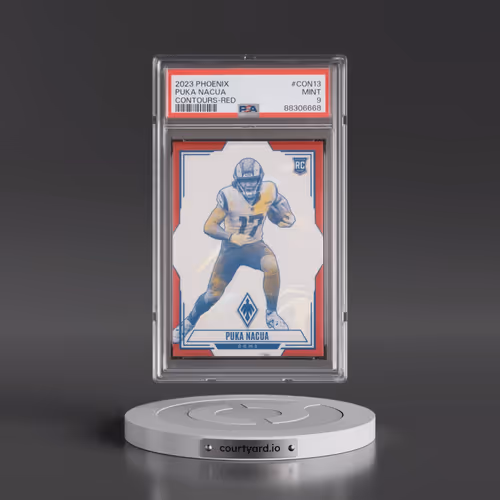 2023 Panini Phoenix Contours #CON13 Puka Nacua - Red (PSA 9 MINT)